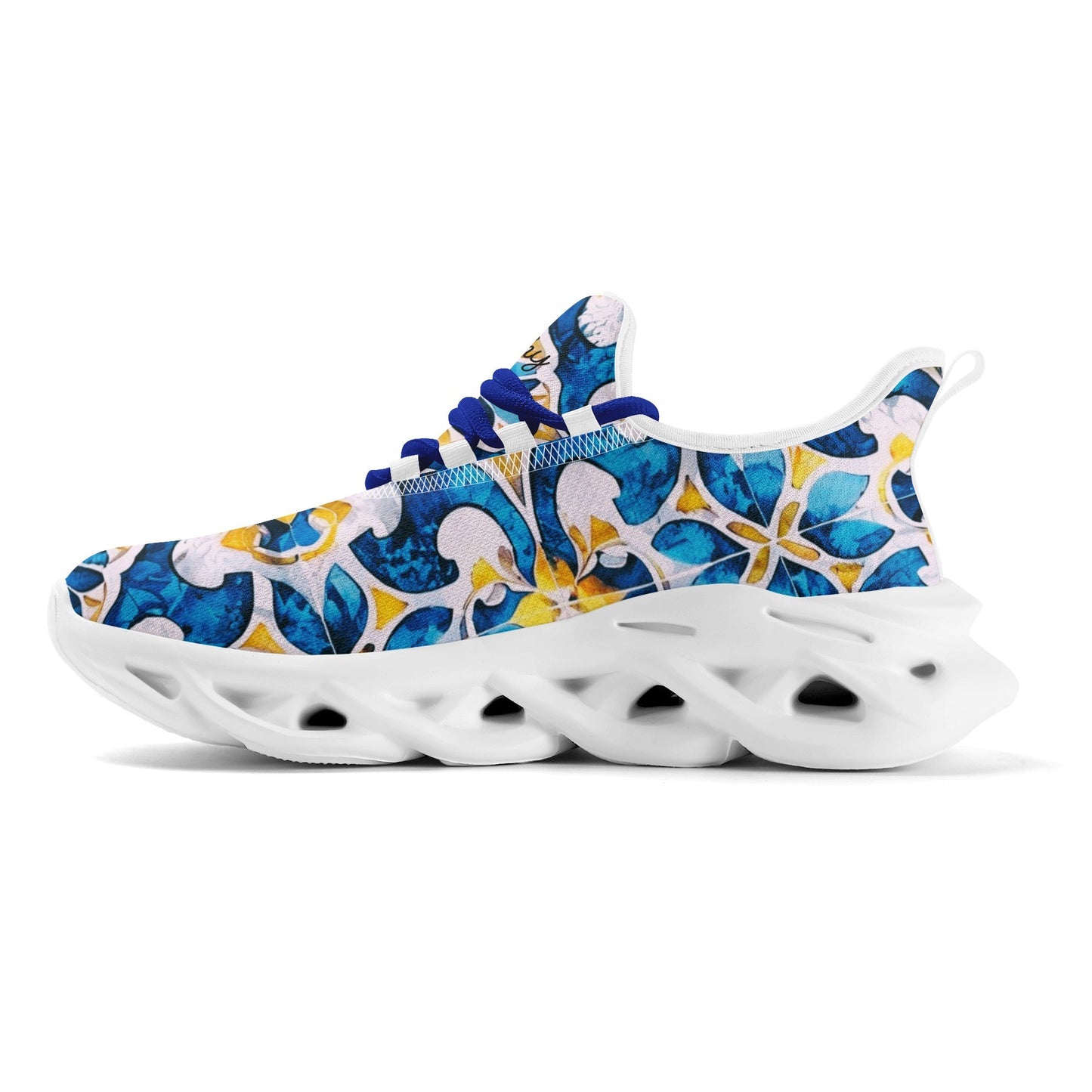 meeshy AIR Athletic Sneaker - Mediterranean Tile v1 - Damen Sneaker JLR Design