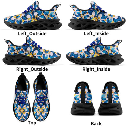 meeshy AIR Athletic Sneaker - Mediterranean Tile v1 - Damen Sneaker JLR Design