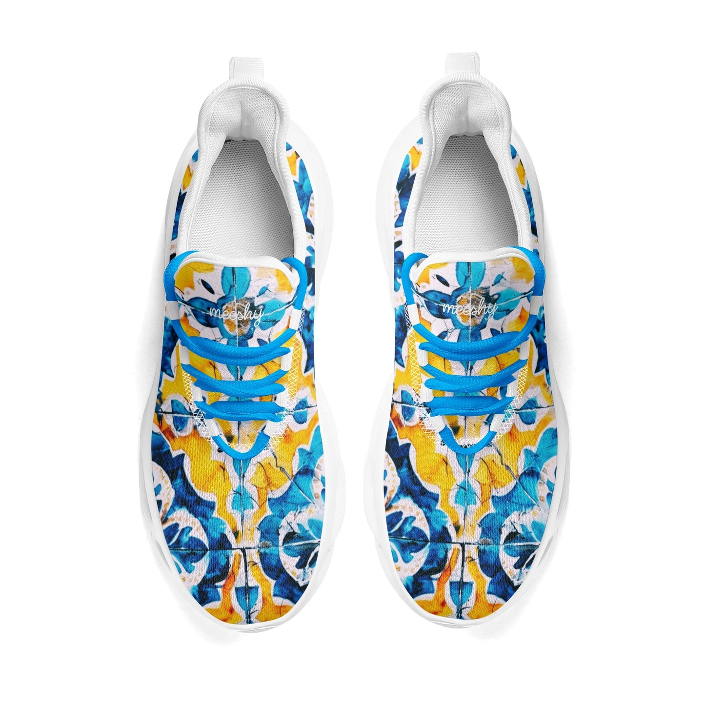 meeshy AIR Athletic Sneaker - Mediterranean Tile v2 - Damen Sneaker JLR Design