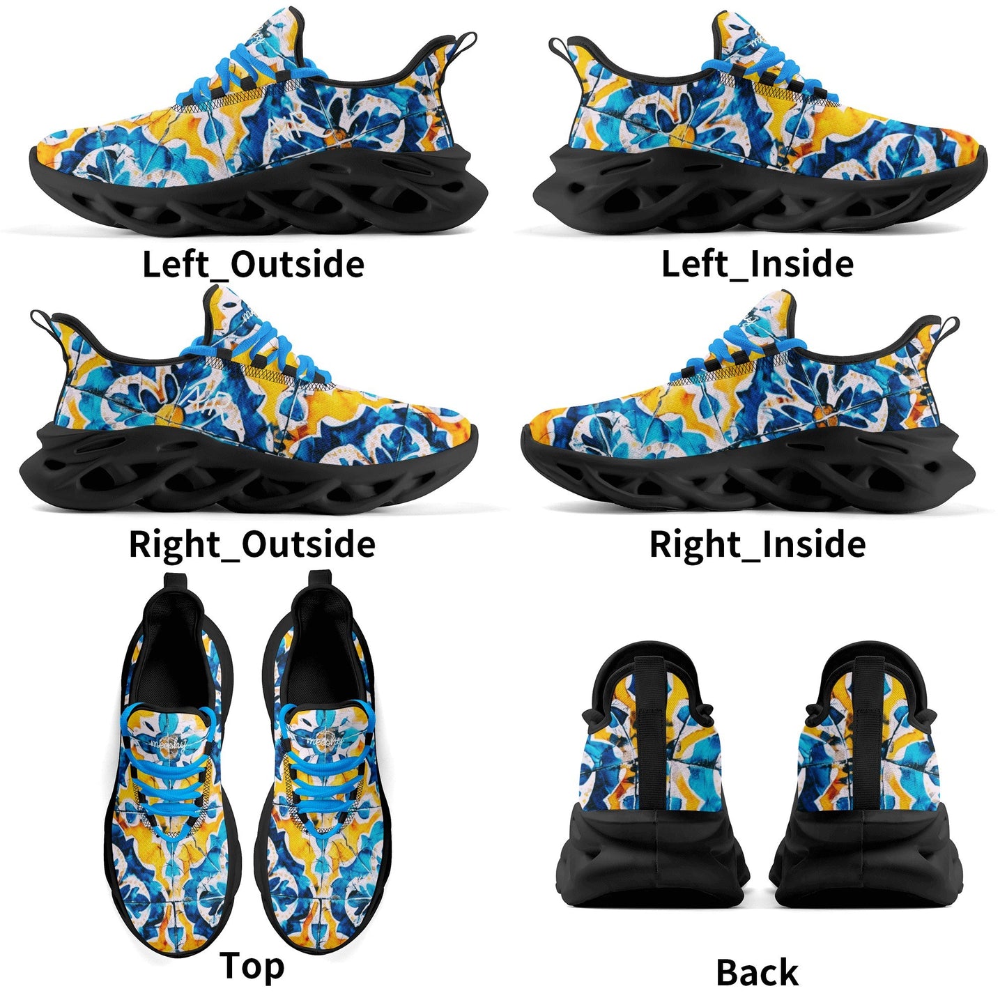 meeshy AIR Athletic Sneaker - Mediterranean Tile v2 - Herren Sneaker JLR Design