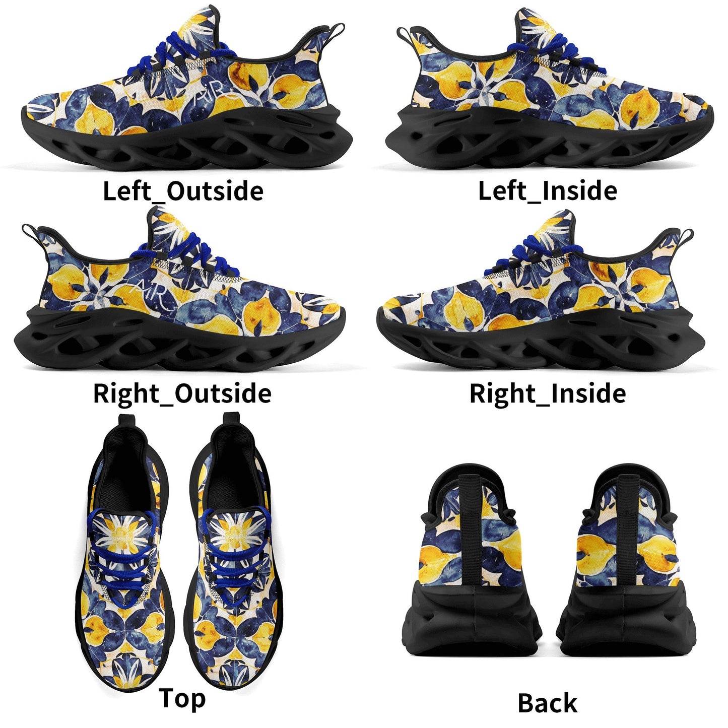 meeshy AIR Athletic Sneaker - Mediterranean Tile v3 - Damen Sneaker JLR Design