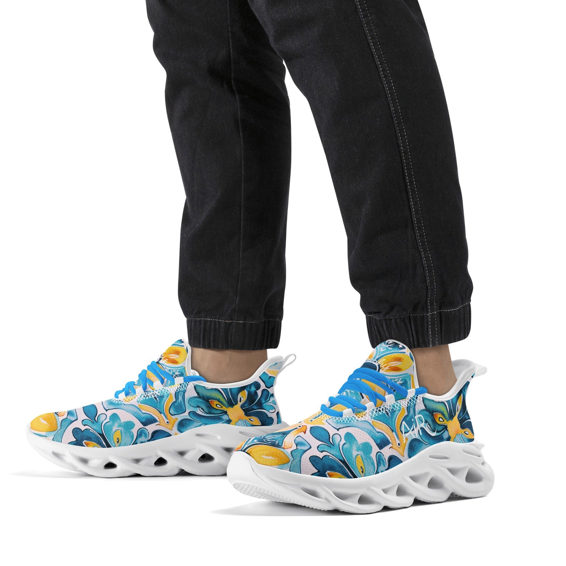 meeshy AIR Athletic Sneaker - Mediterranean Tile v4 - Herren Sneaker JLR Design