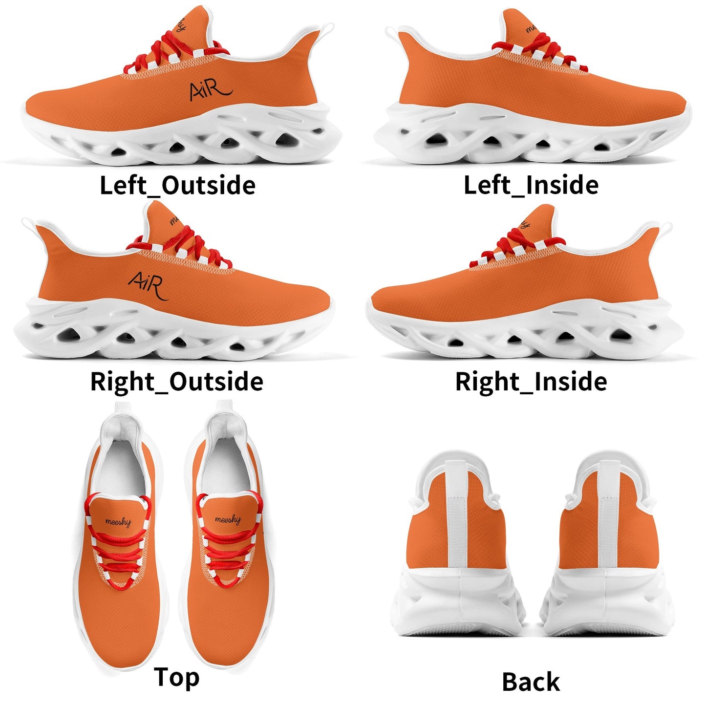 meeshy AIR Athletic Sneaker - Orange - Damen Sneaker JLR Design