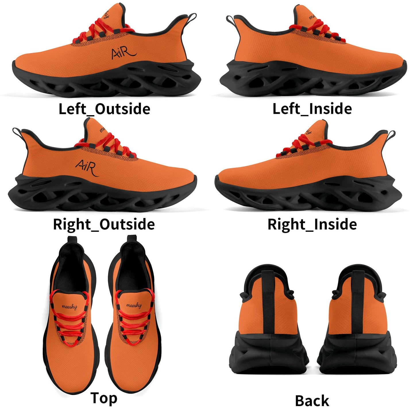 meeshy AIR Athletic Sneaker - Orange - Damen Sneaker JLR Design