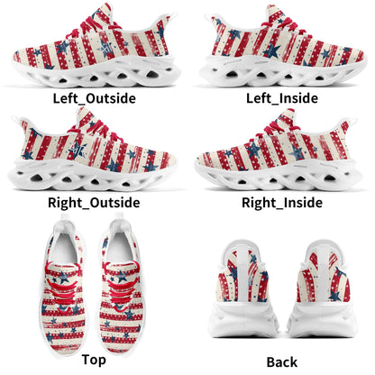 meeshy AIR Athletic Sneaker - Patriotic v1 - Damen Sneaker JLR Design