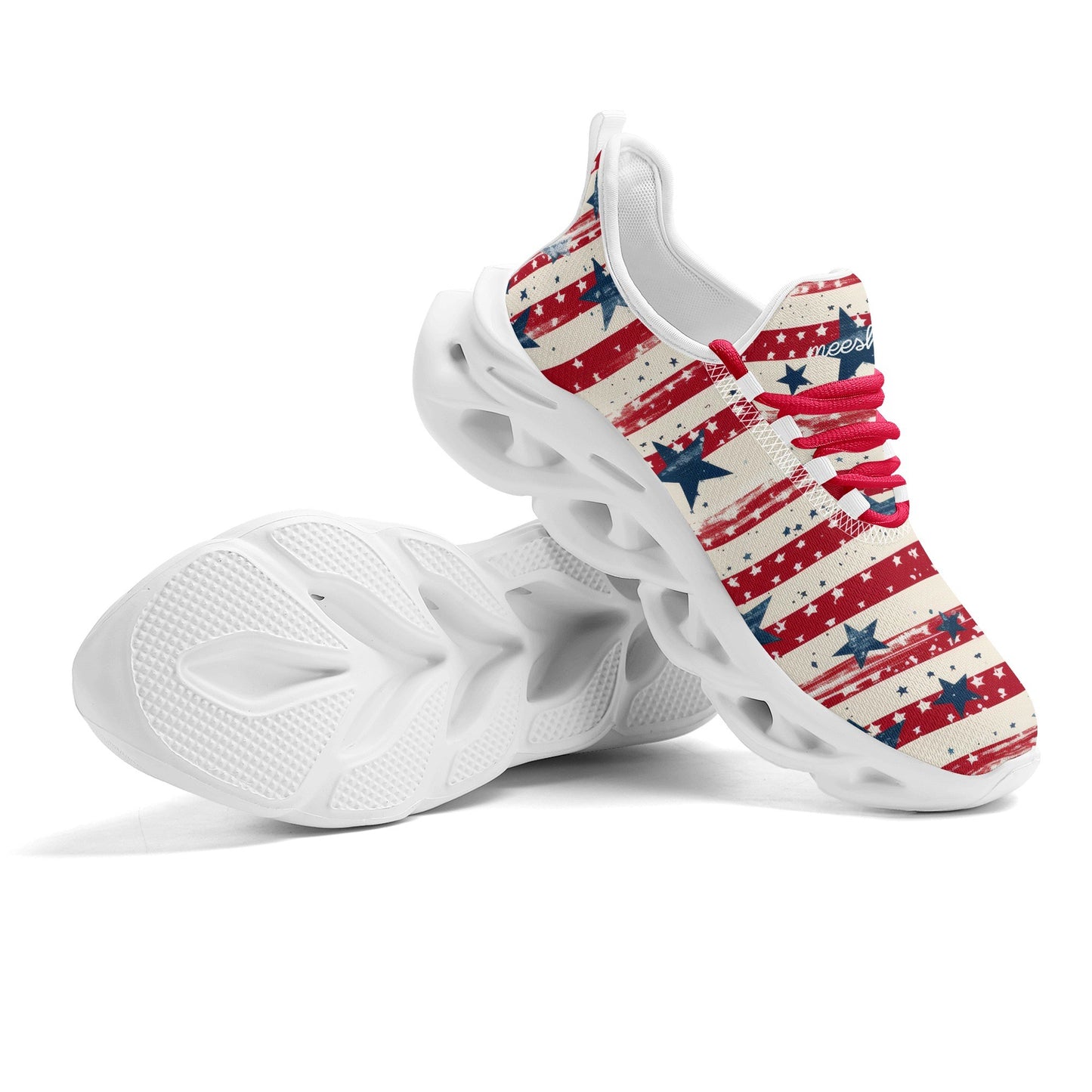 meeshy AIR Athletic Sneaker - Patriotic v1 - Damen Sneaker JLR Design