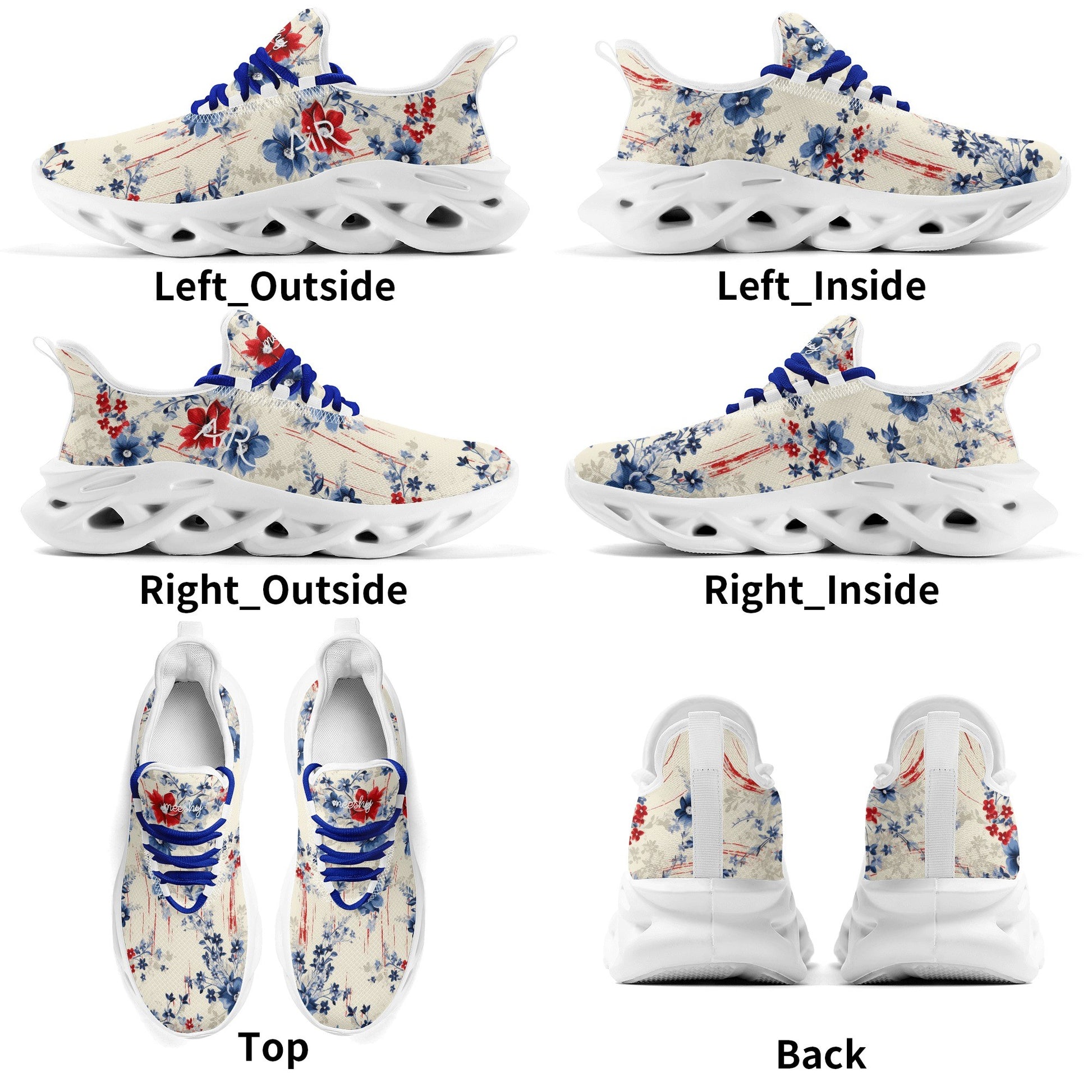 meeshy AIR Athletic Sneaker - Patriotic v2 - Damen Sneaker JLR Design