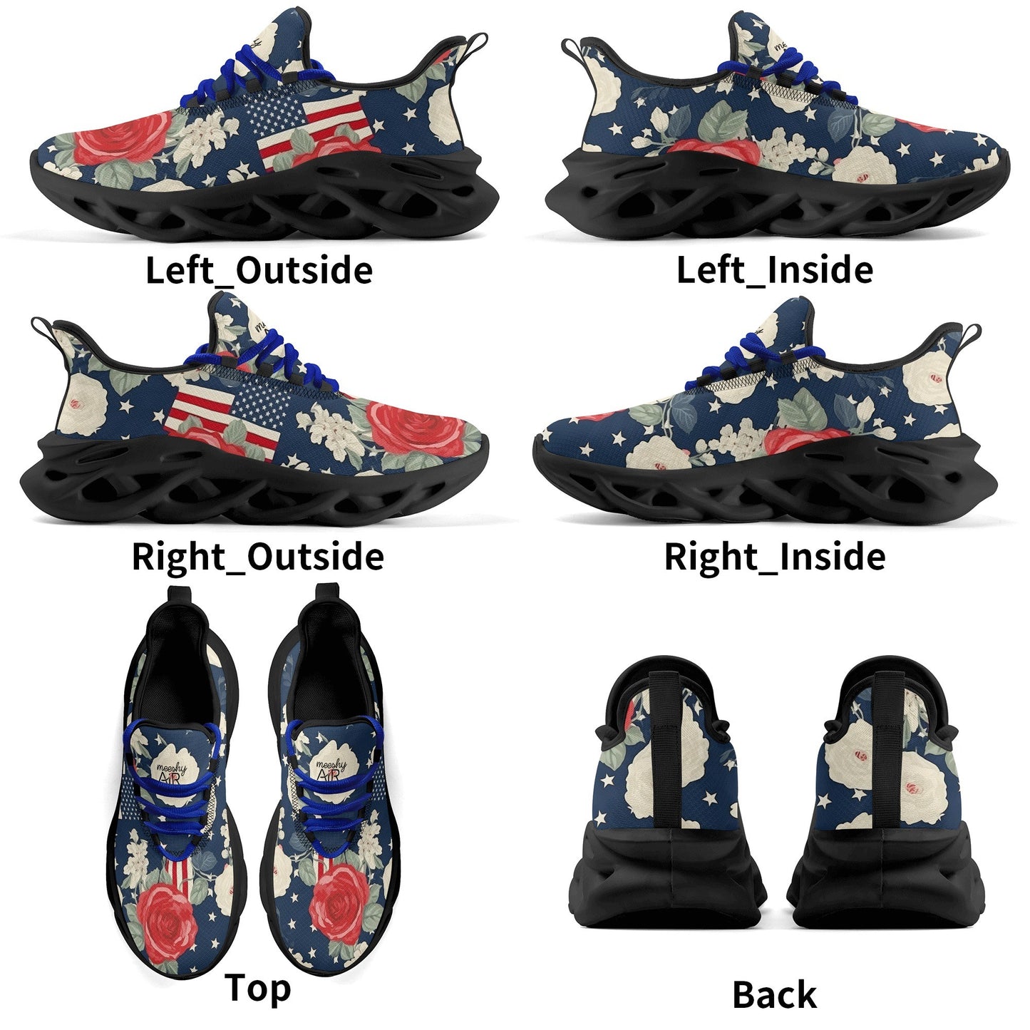 meeshy AIR Athletic Sneaker - Patriotic v3 - Herren Sneaker JLR Design