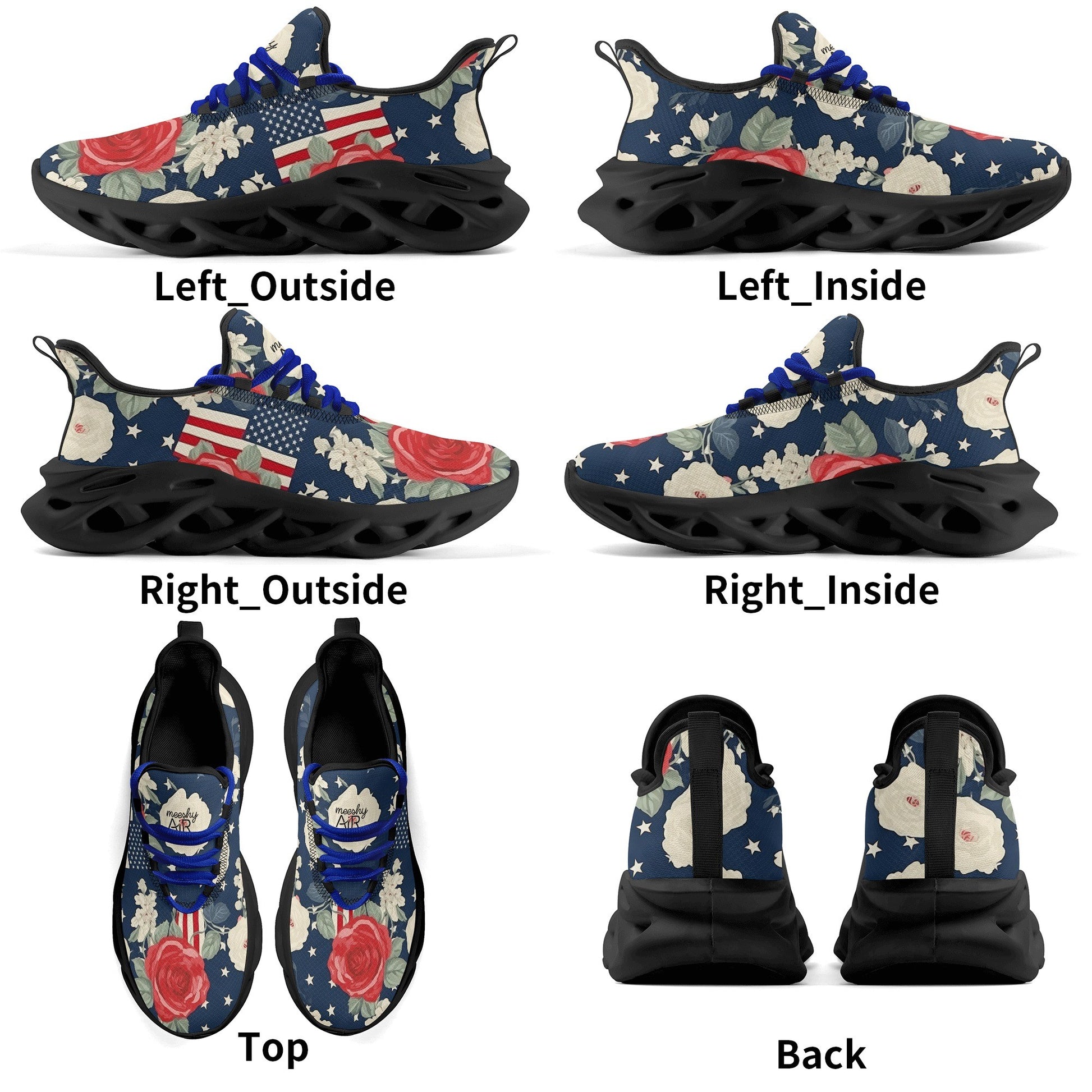 meeshy AIR Athletic Sneaker - Patriotic v3 - Herren Sneaker JLR Design