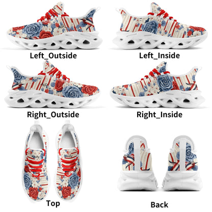 meeshy AIR Athletic Sneaker - Patriotic v4 - Damen Sneaker JLR Design