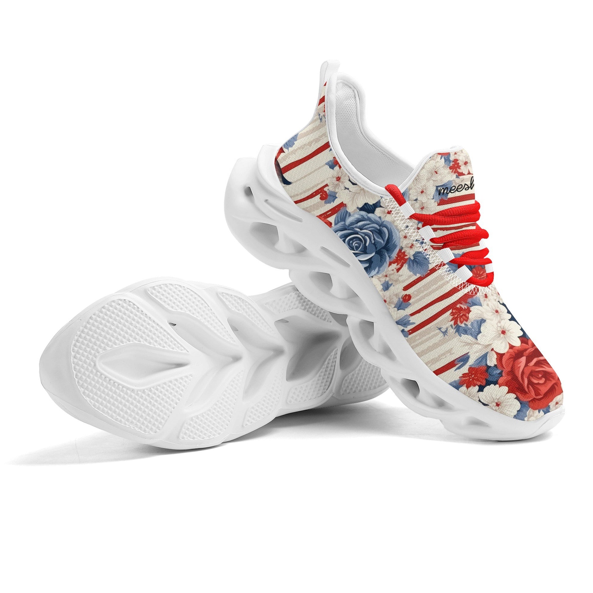meeshy AIR Athletic Sneaker - Patriotic v4 - Damen Sneaker JLR Design