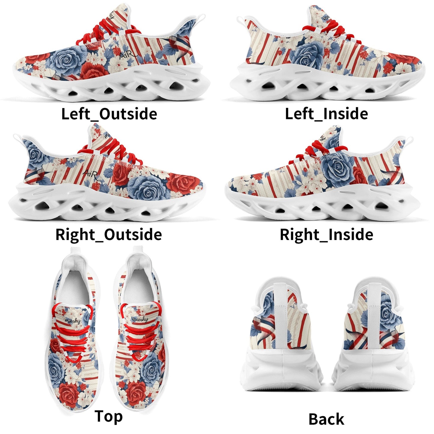 meeshy AIR Athletic Sneaker - Patriotic v4 - Herren Sneaker JLR Design