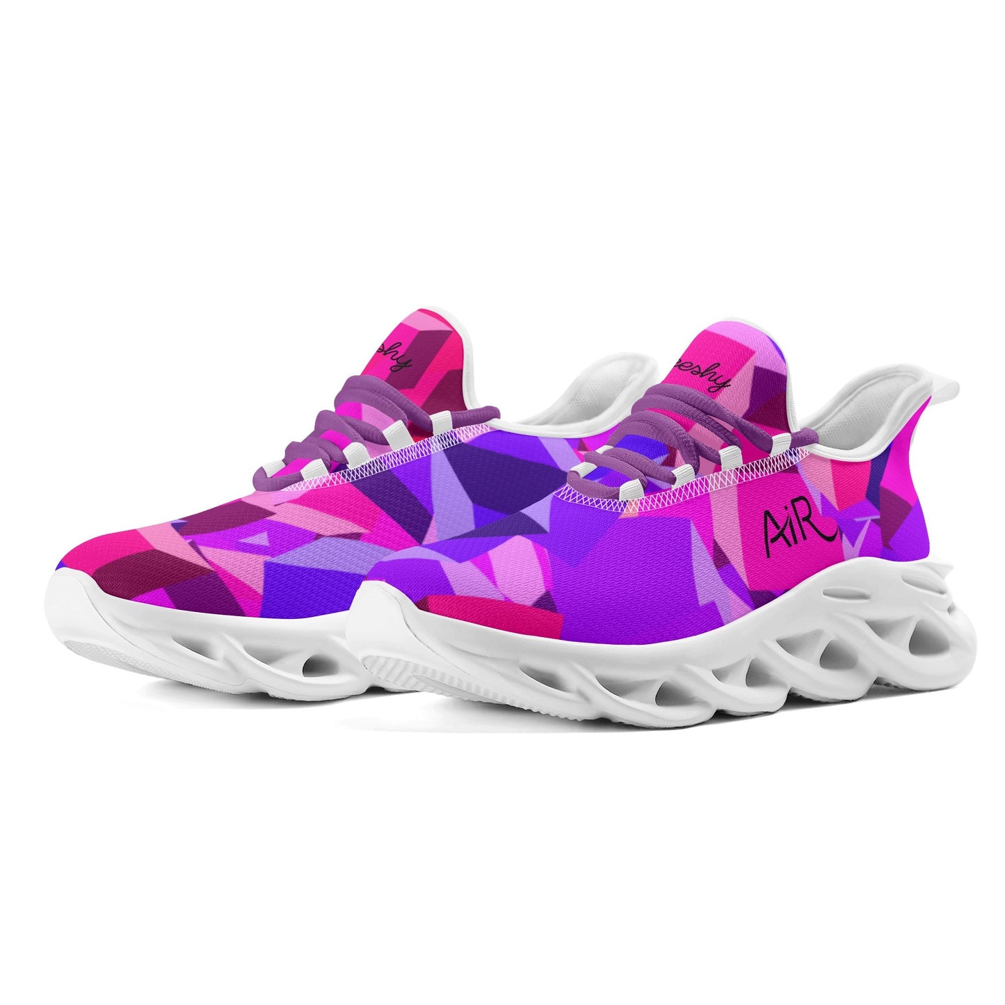 meeshy AIR Athletic Sneaker - Pink Cube - Damen Sneaker JLR Design