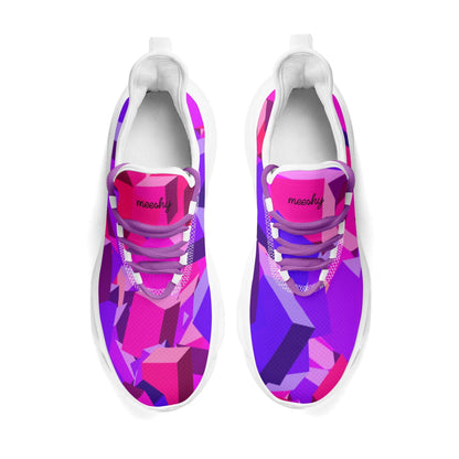 meeshy AIR Athletic Sneaker - Pink Cube - Damen Sneaker JLR Design