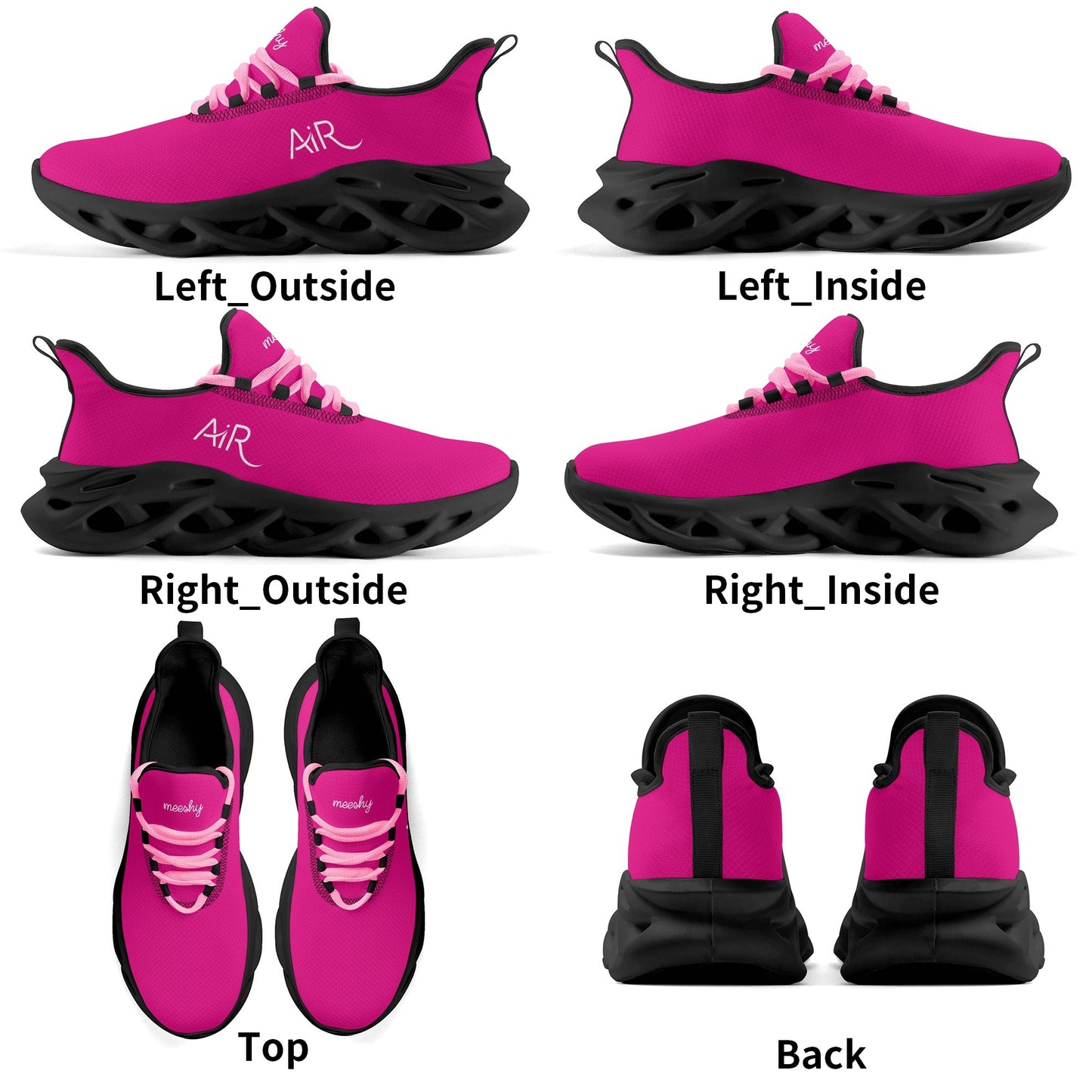 meeshy AIR Athletic Sneaker - Pink - Damen Sneaker JLR Design