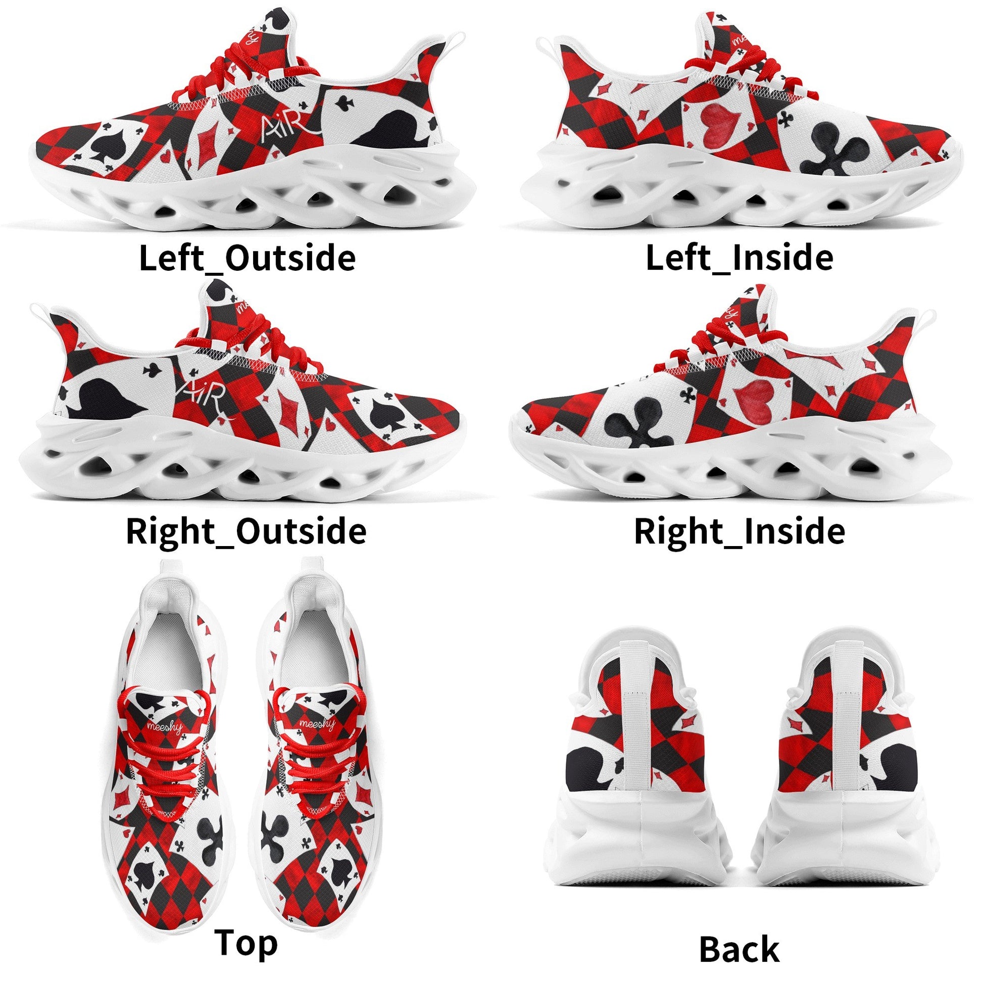 meeshy AIR Athletic Sneaker - Poker - Herren Sneaker JLR Design