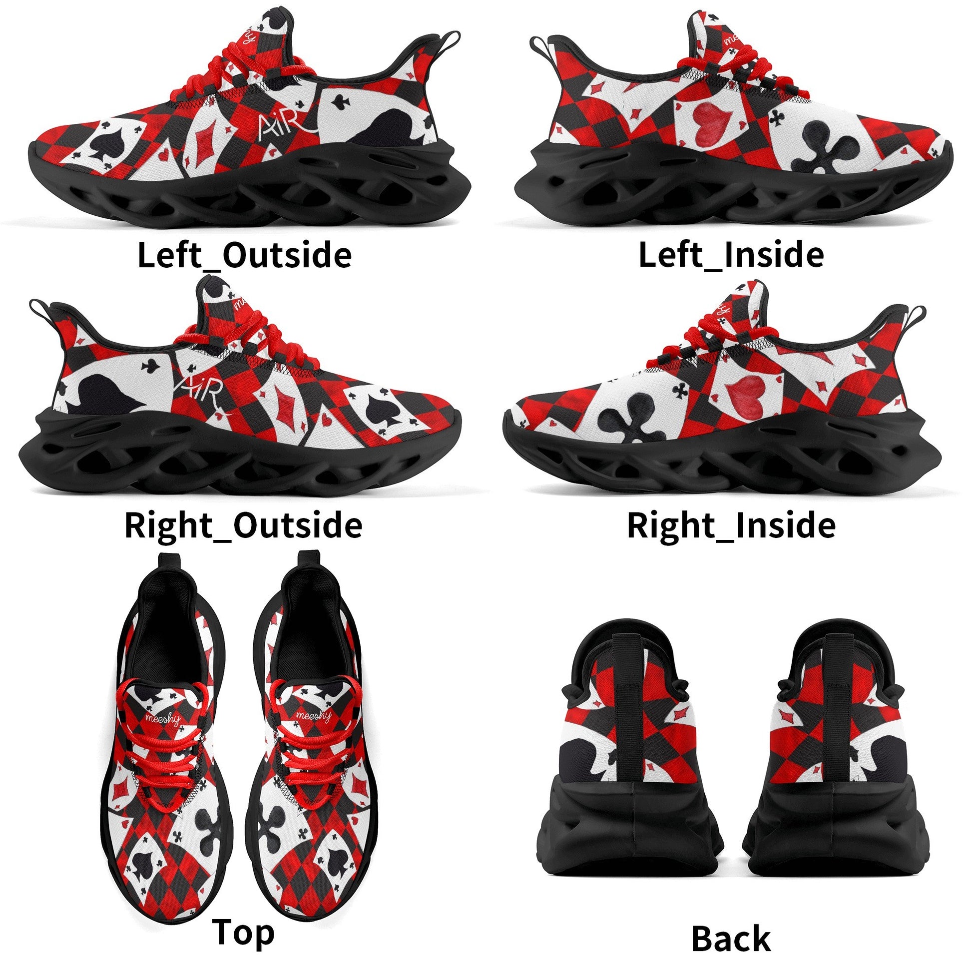 meeshy AIR Athletic Sneaker - Poker - Herren Sneaker JLR Design