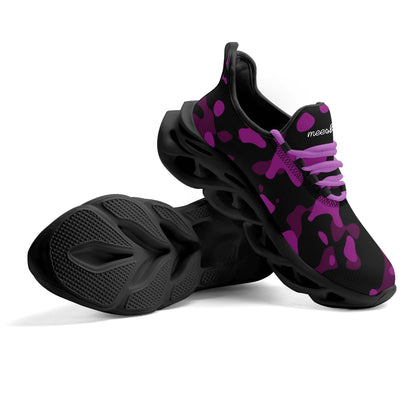 meeshy AIR Athletic Sneaker - Purple Camouflage - Damen Sneaker JLR Design