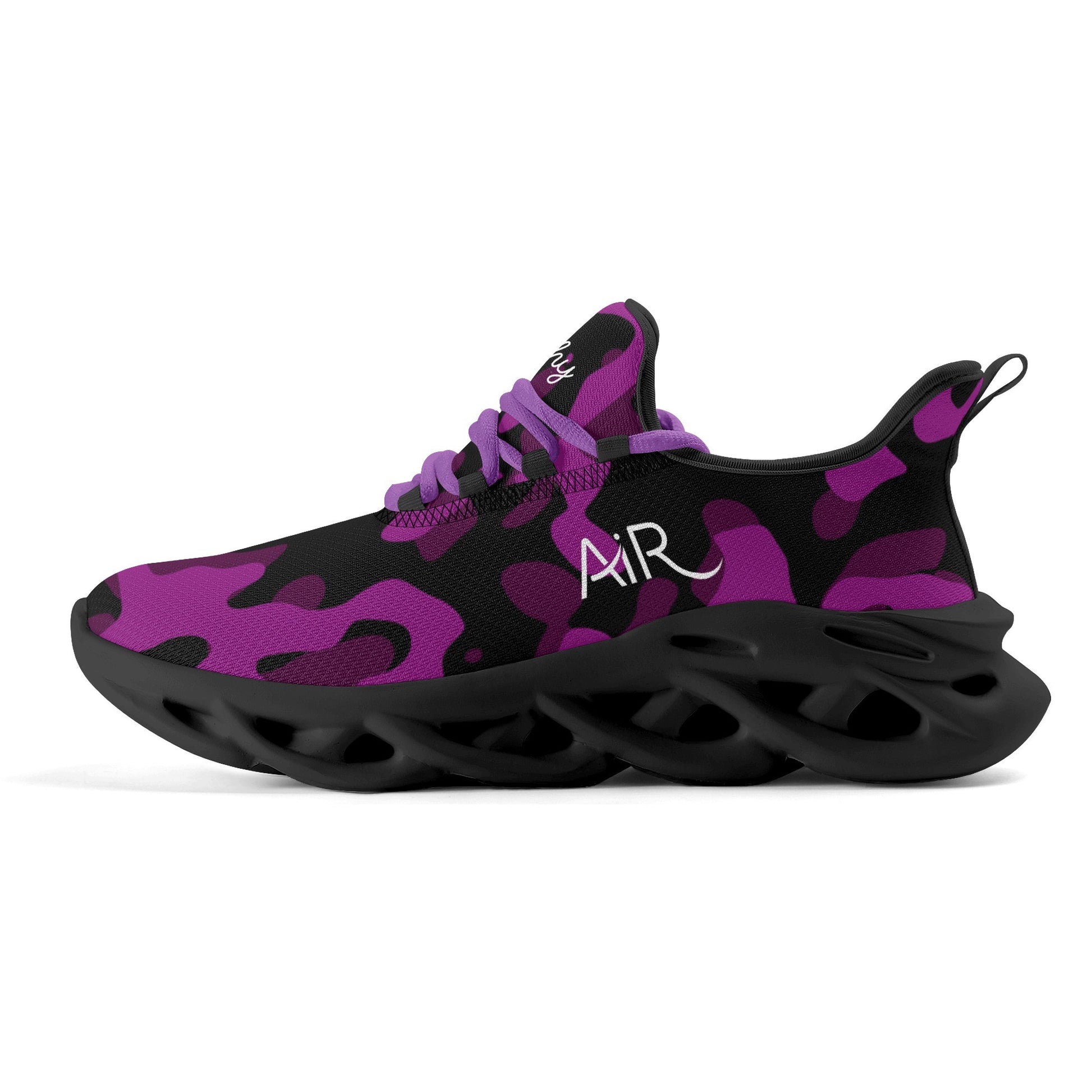 meeshy AIR Athletic Sneaker - Purple Camouflage - Damen Sneaker JLR Design