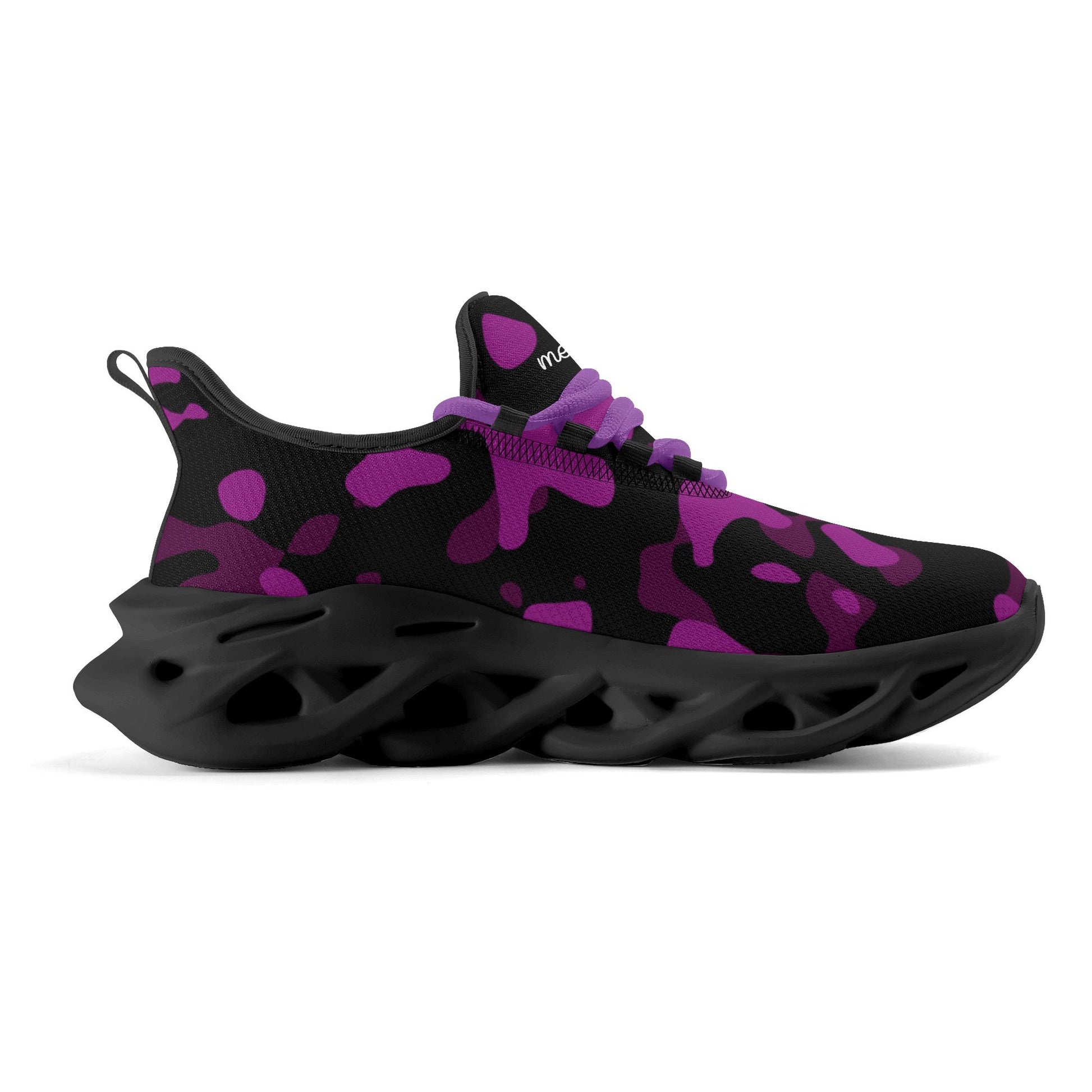meeshy AIR Athletic Sneaker - Purple Camouflage - Damen Sneaker JLR Design