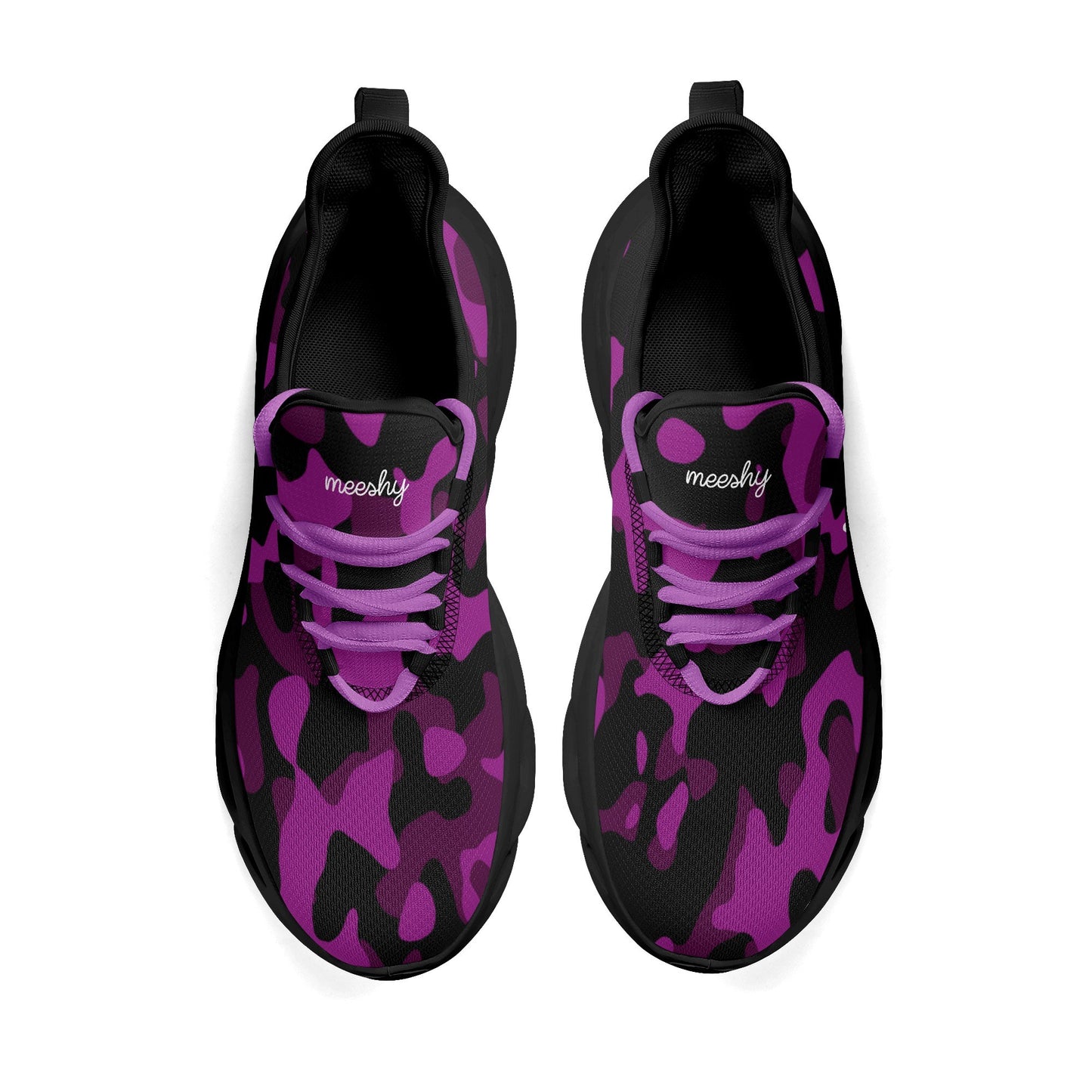 meeshy AIR Athletic Sneaker - Purple Camouflage - Damen Sneaker JLR Design