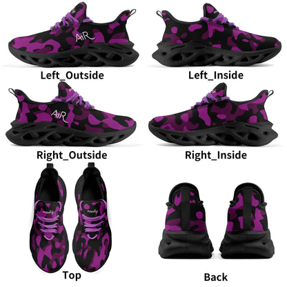 meeshy AIR Athletic Sneaker - Purple Camouflage - Damen Sneaker JLR Design