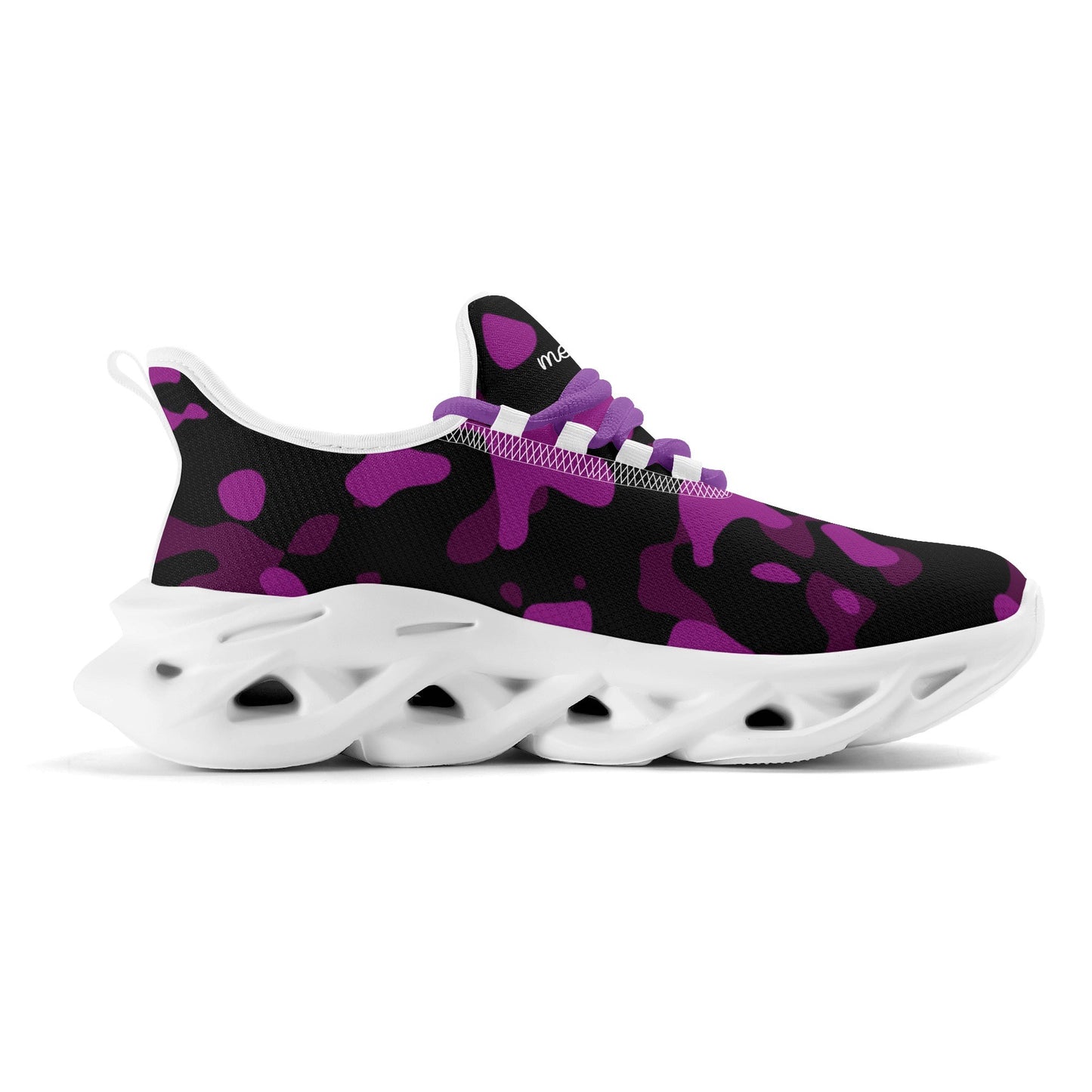 meeshy AIR Athletic Sneaker - Purple Camouflage - Damen Sneaker JLR Design