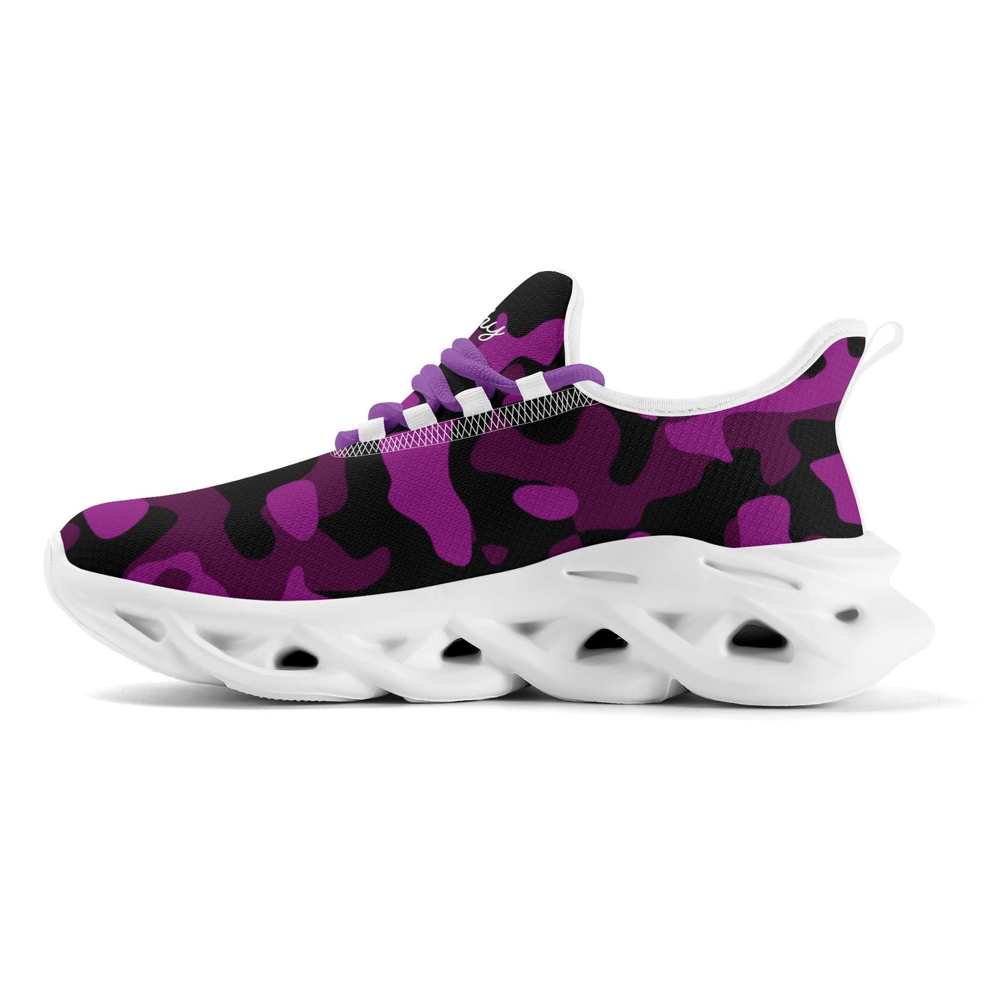 meeshy AIR Athletic Sneaker - Purple Camouflage - Damen Sneaker JLR Design
