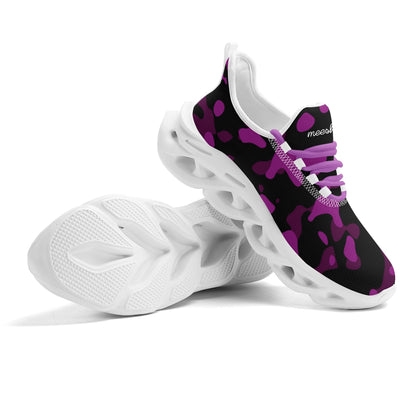 meeshy AIR Athletic Sneaker - Purple Camouflage - Damen Sneaker JLR Design