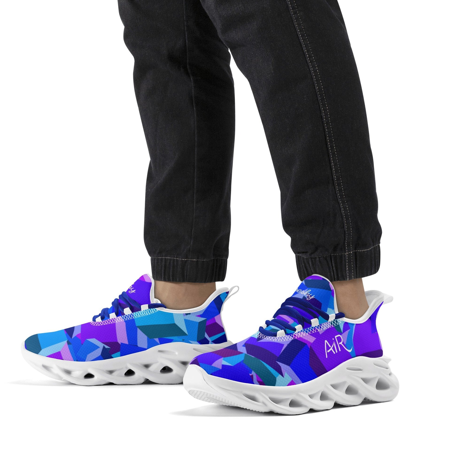 meeshy AIR Athletic Sneaker - Purple Cube - Herren Sneaker JLR Design
