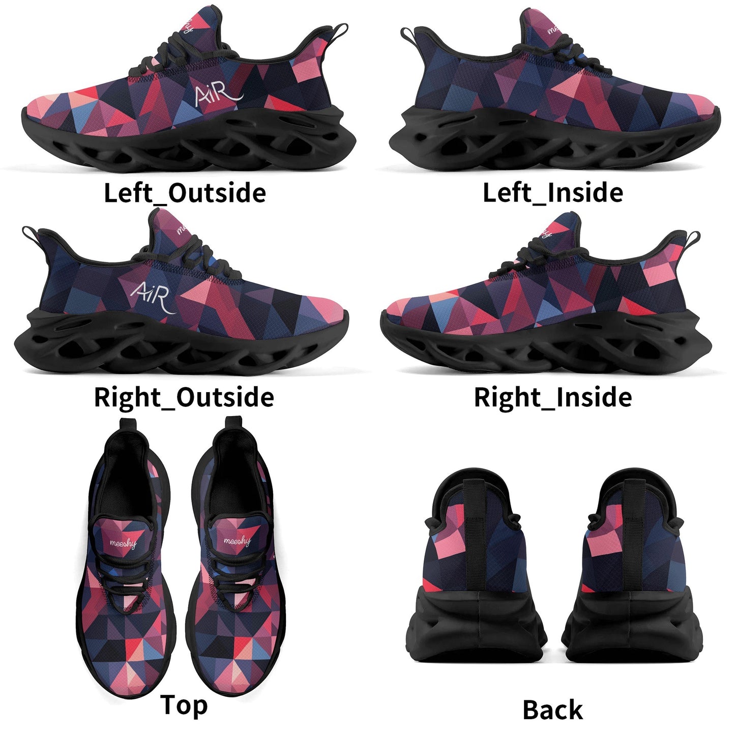 meeshy AIR Athletic Sneaker - Triangle v1 - Herren Sneaker JLR Design