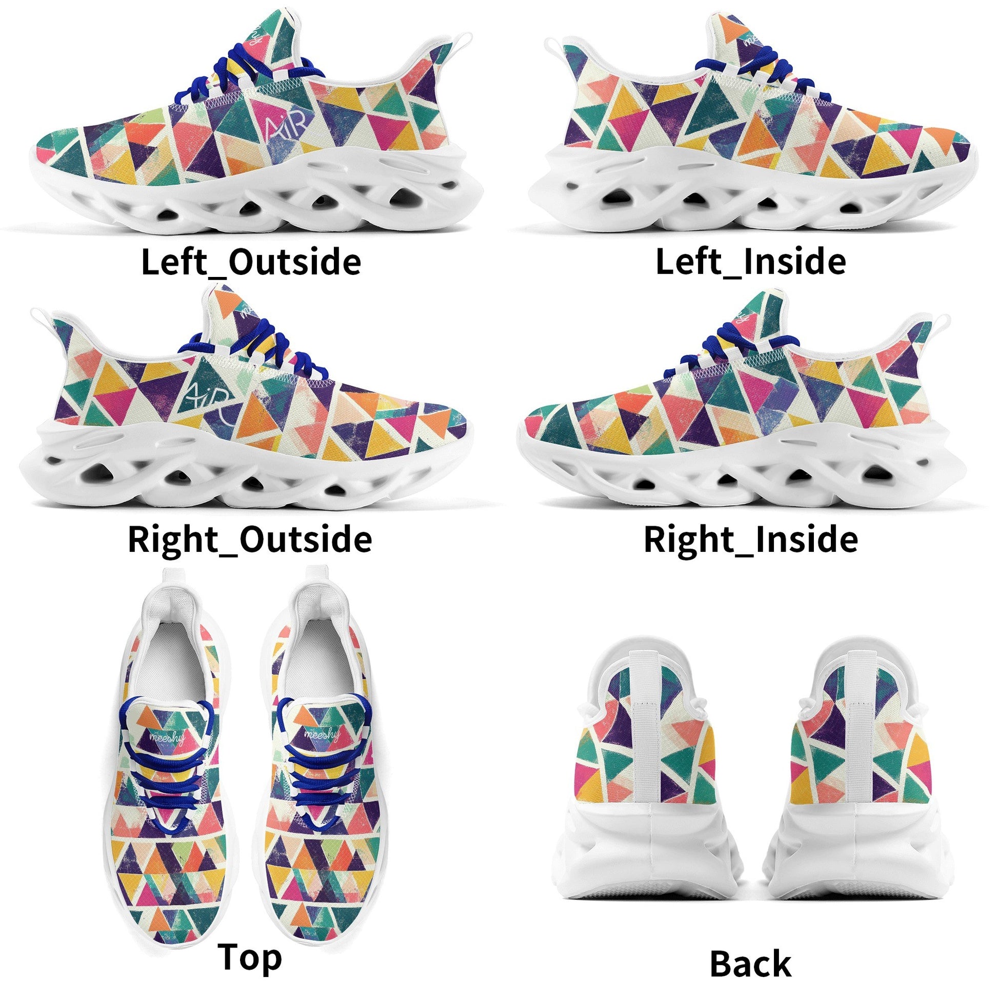 meeshy AIR Athletic Sneaker - Triangle v2 - Herren Sneaker JLR Design