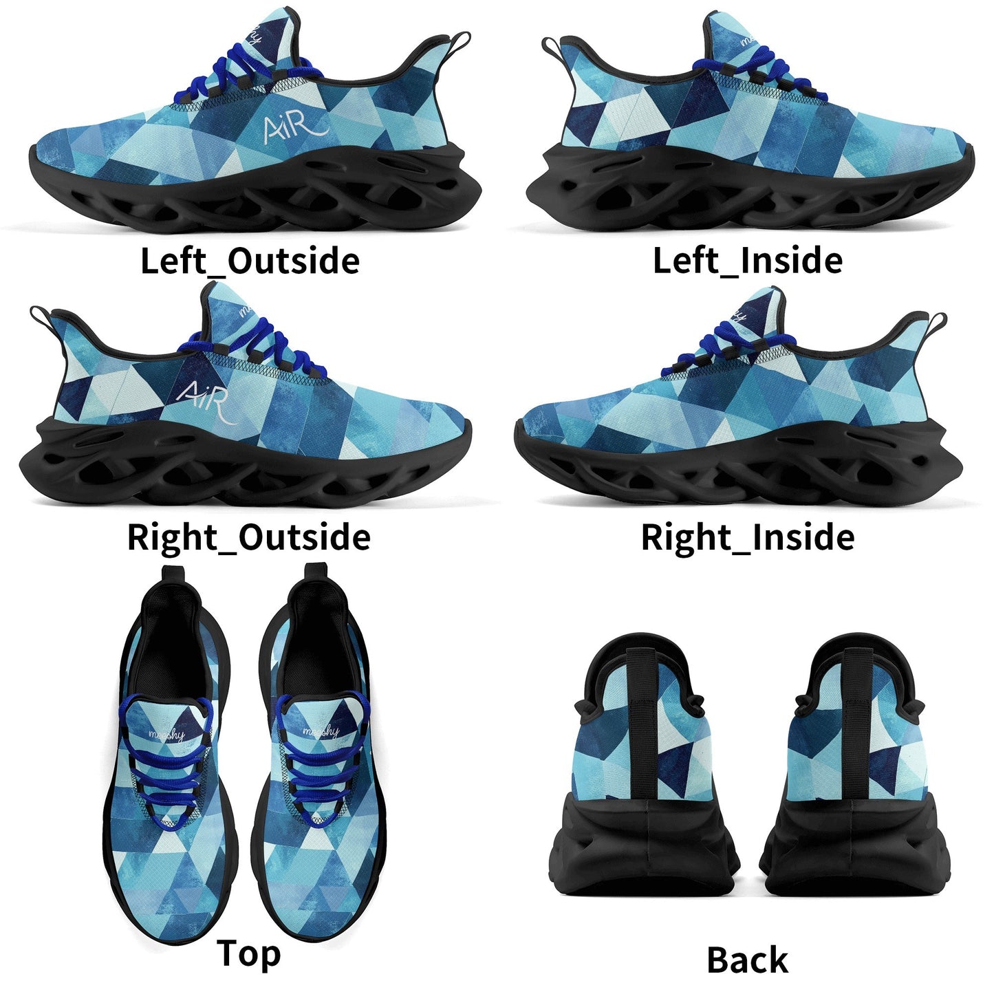 meeshy AIR Athletic Sneaker - Triangle v4 - Herren Sneaker JLR Design