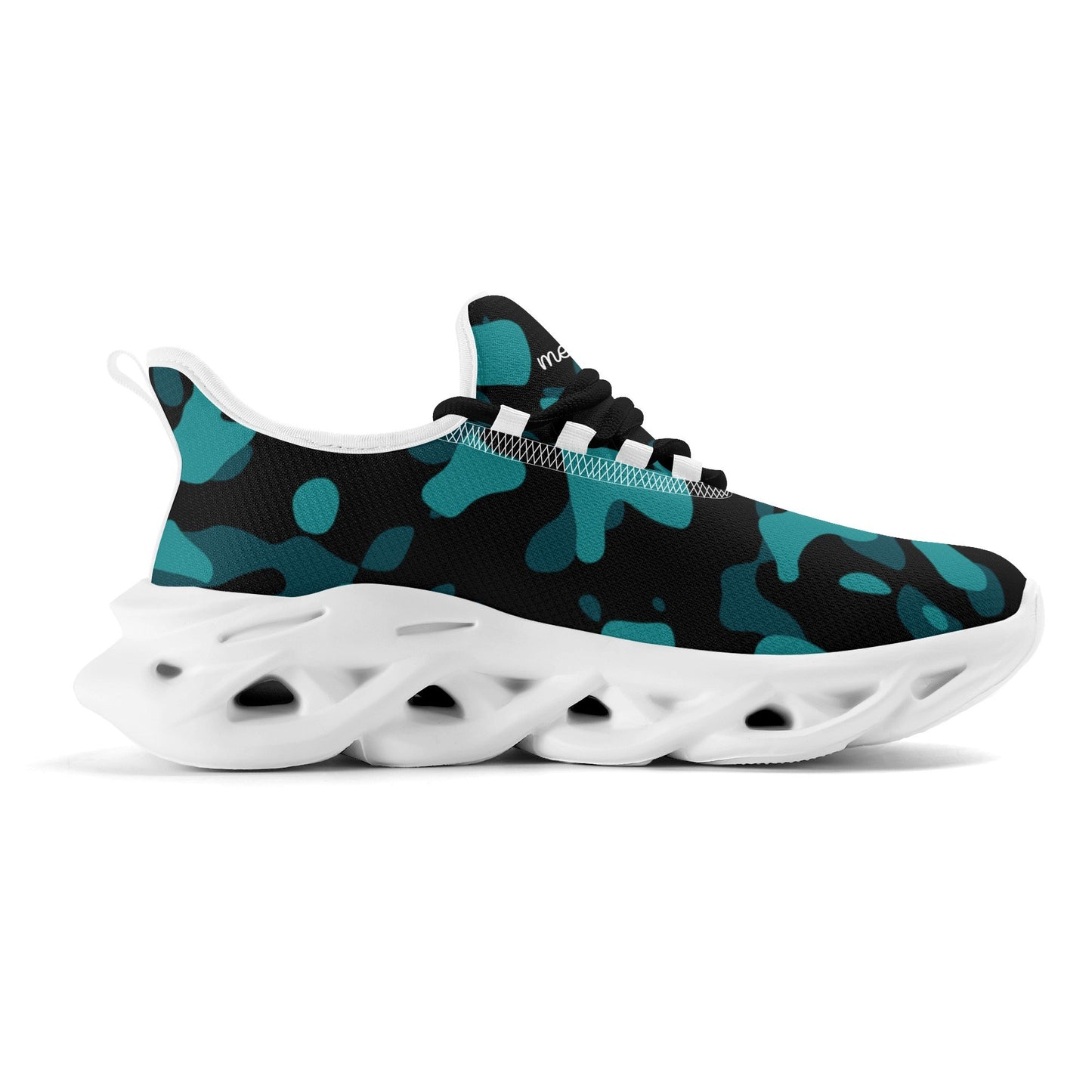 meeshy AIR Athletic Sneaker - Türkis Camouflage - Herren Sneaker JLR Design
