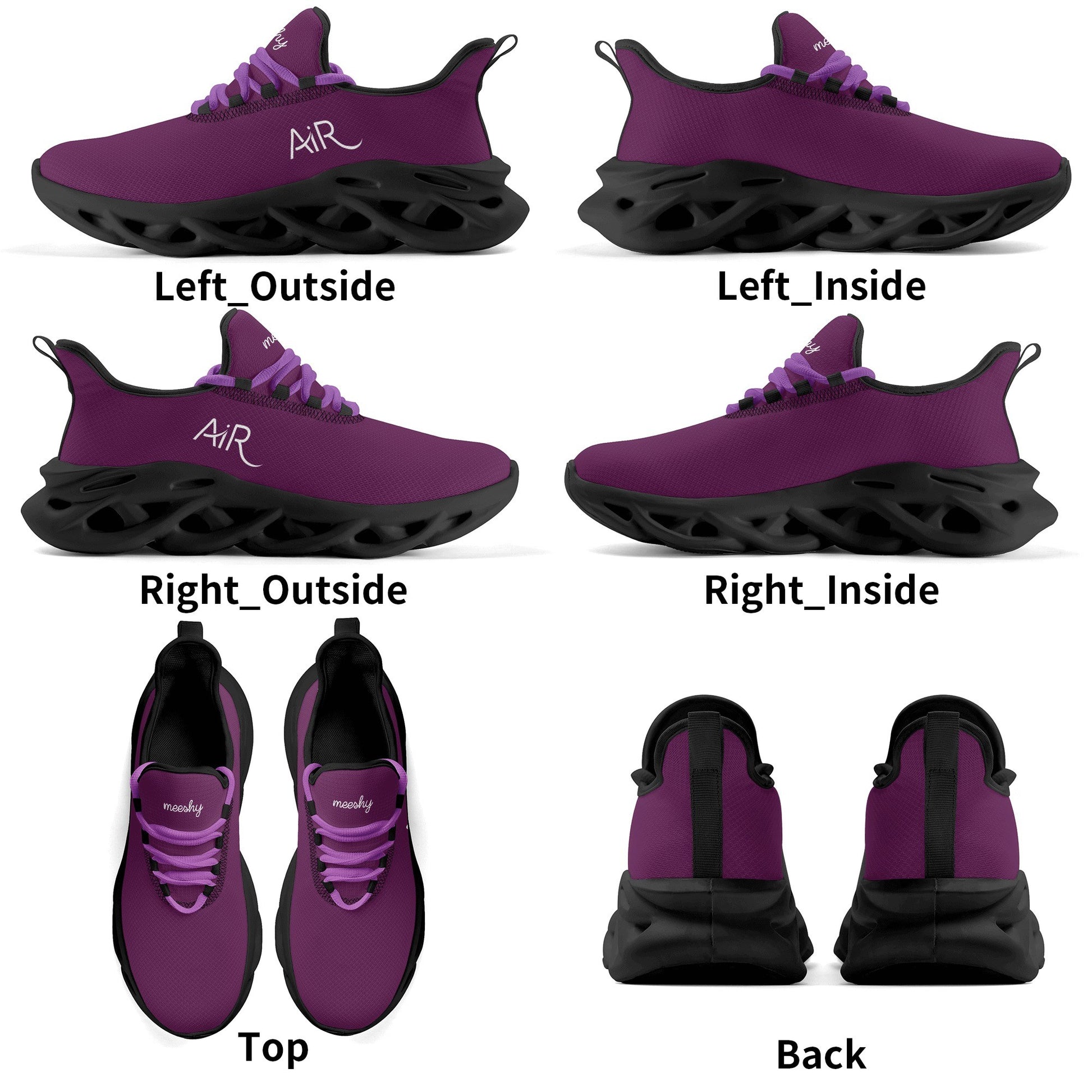 meeshy AIR Athletic Sneaker - Tyrian Purple - Damen Sneaker JLR Design