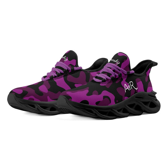 meeshy AIR Athletic Sneaker - Violett Camouflage - Herren Sneaker JLR Design