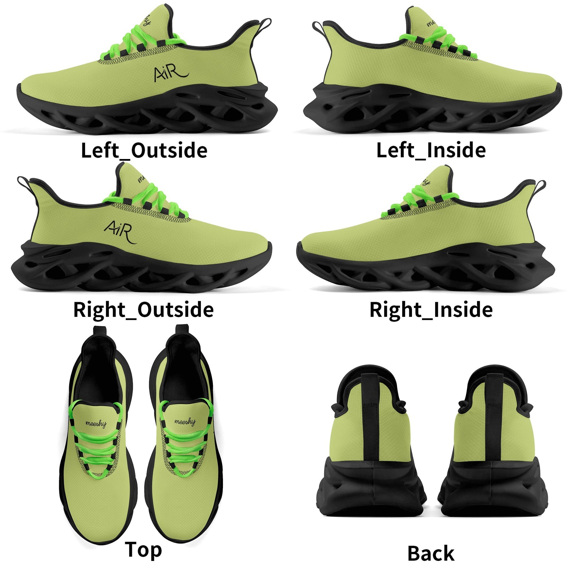 meeshy AIR Athletic Sneaker - Wild Willow - Damen Sneaker JLR Design