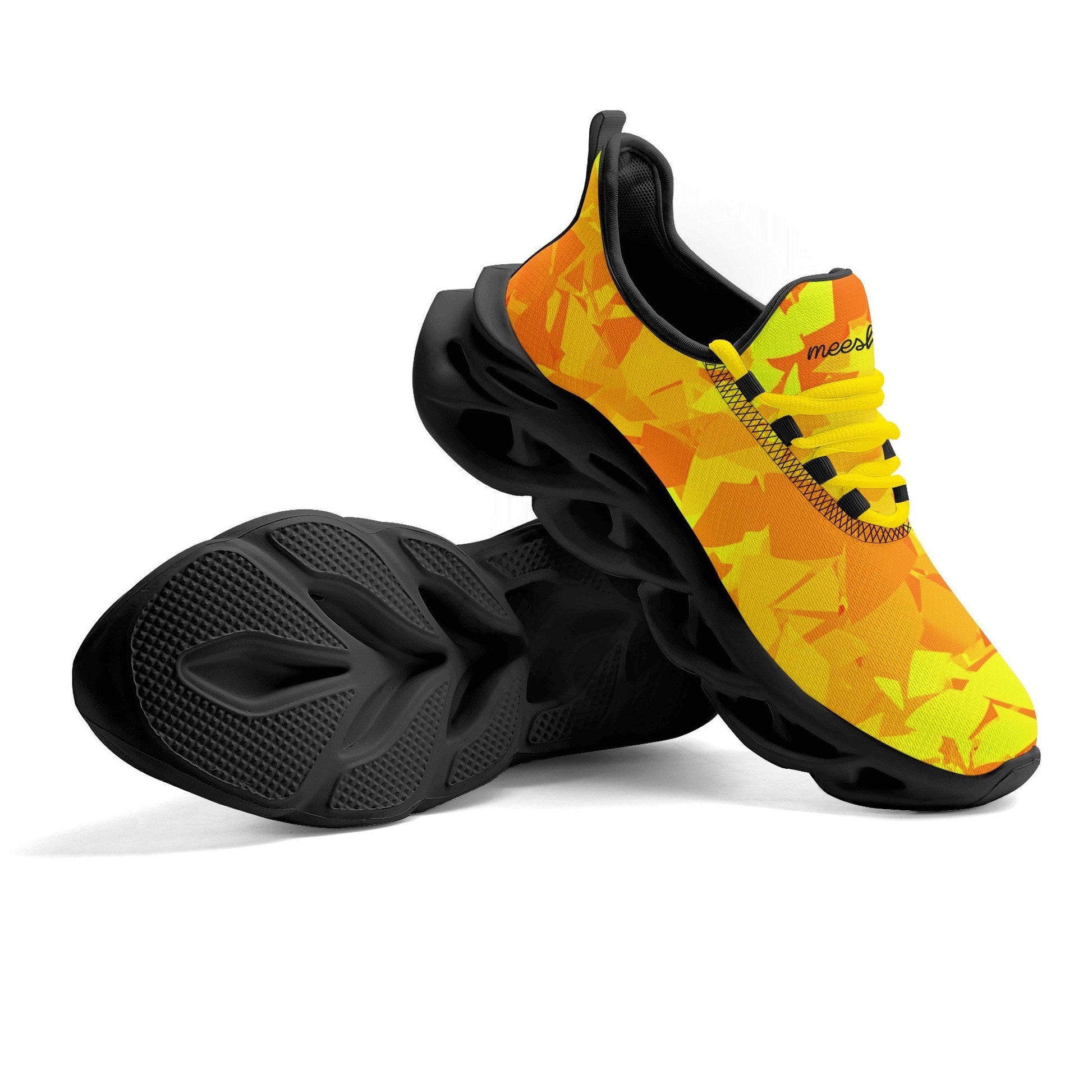 meeshy AIR Athletic Sneaker - Yellow Crystal - Damen Sneaker JLR Design