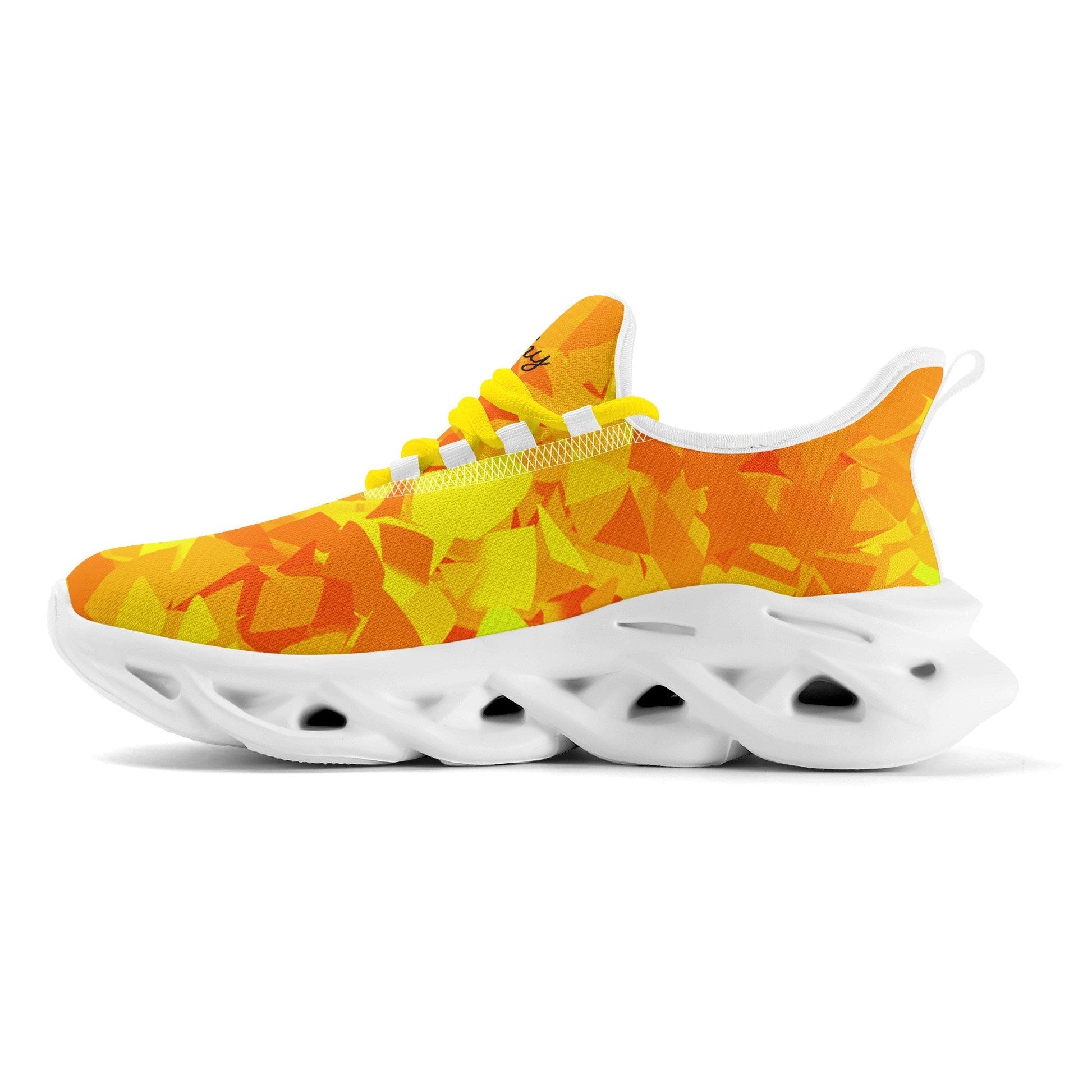 meeshy AIR Athletic Sneaker - Yellow Crystal - Damen Sneaker JLR Design