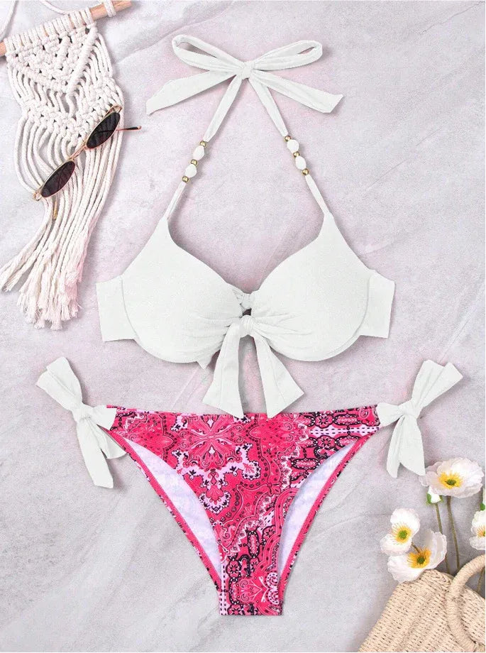 mehrfarbiges-bikini-set-mit-schleifen-bikini-mit-schleife-jlr-design-88488 - JLR Design