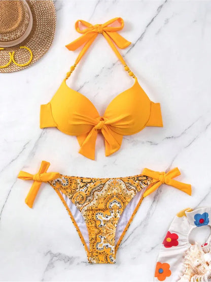 mehrfarbiges-bikini-set-mit-schleifen-bikini-mit-schleife-jlr-design-21253 - JLR Design