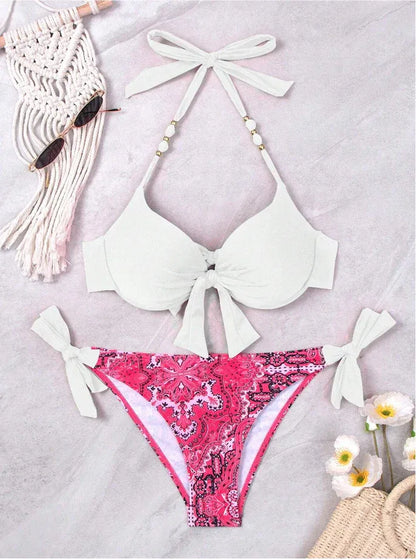mehrfarbiges-bikini-set-mit-schleifen-bikini-mit-schleife-jlr-design-81865 - JLR Design