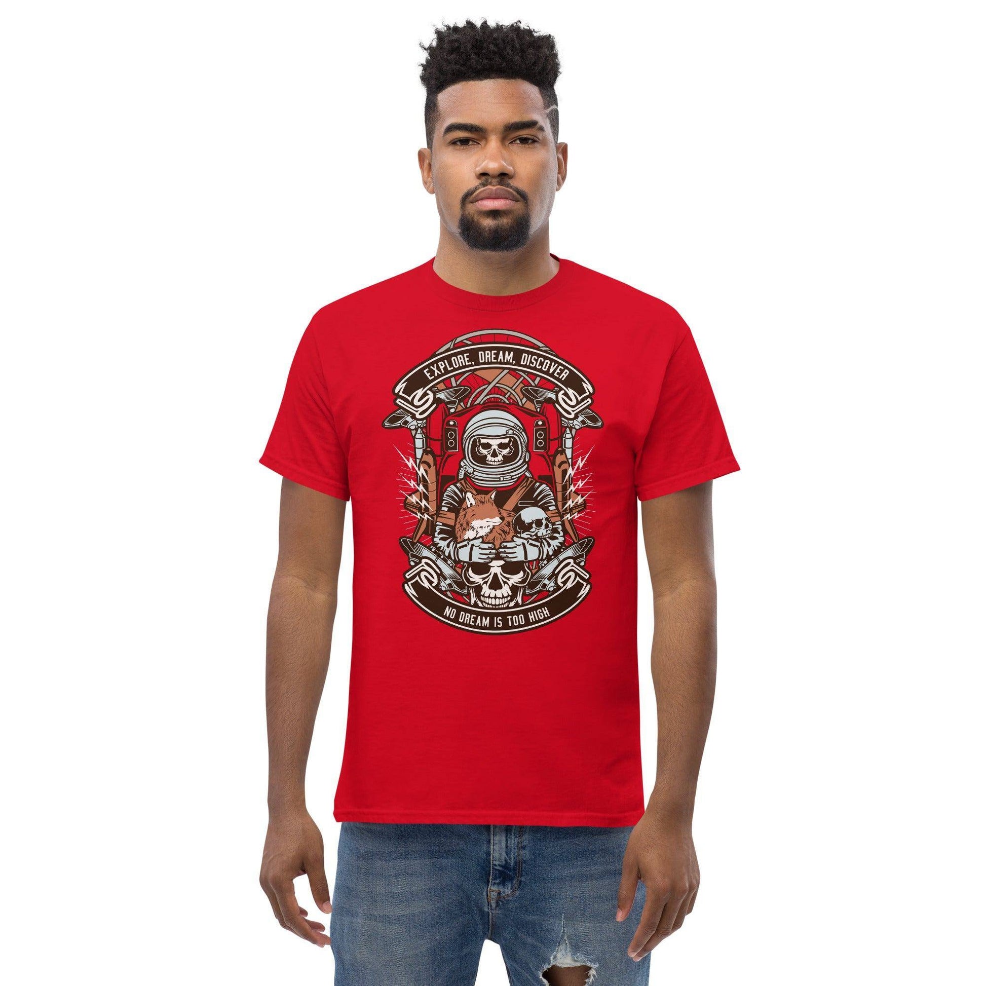 Astronaut Skull Herren-T-Shirt T-Shirt JLR Design