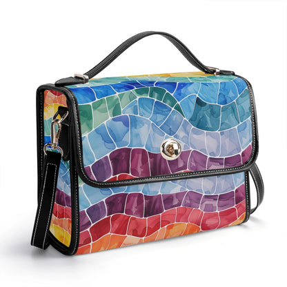 Mosaic Regenbogen Satchel Bag Umhängetasche Umhängetasche JLR Design