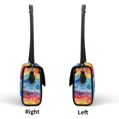 Mosaic Regenbogen Satchel Bag Umhängetasche Umhängetasche JLR Design