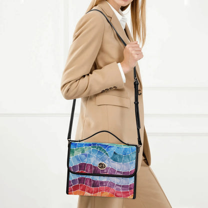 Mosaic Regenbogen Satchel Bag Umhängetasche Umhängetasche JLR Design