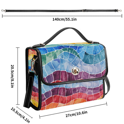 Mosaic Regenbogen Satchel Bag Umhängetasche Umhängetasche JLR Design