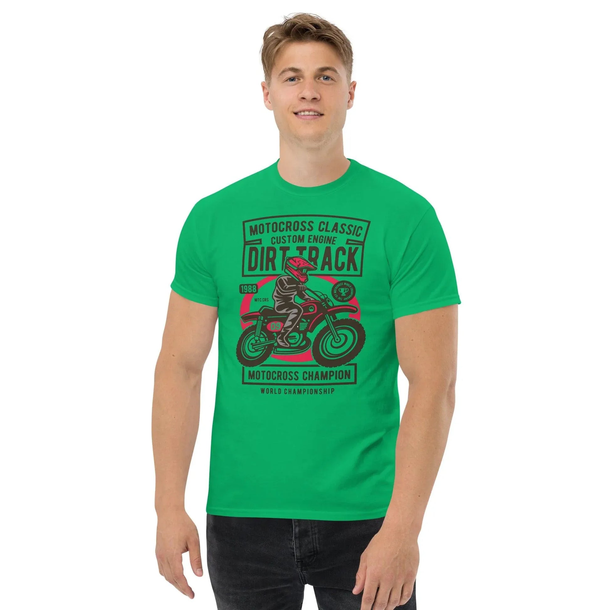 motocross-classic-dirt-track-herren-t-shirt-t-shirt-jlr-design-78819 - JLR Design