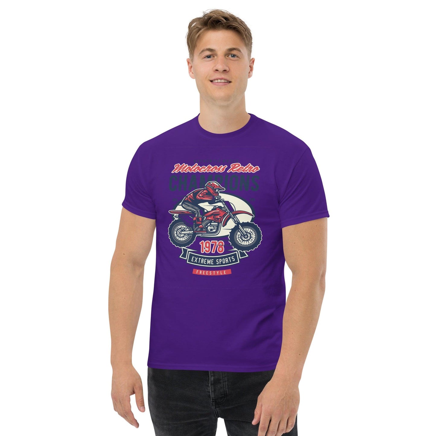 Motocross Retro Champions Herren-T-Shirt T-Shirt 29.99 Champions, Herren, Motocross, Retro, T-Shirt JLR Design