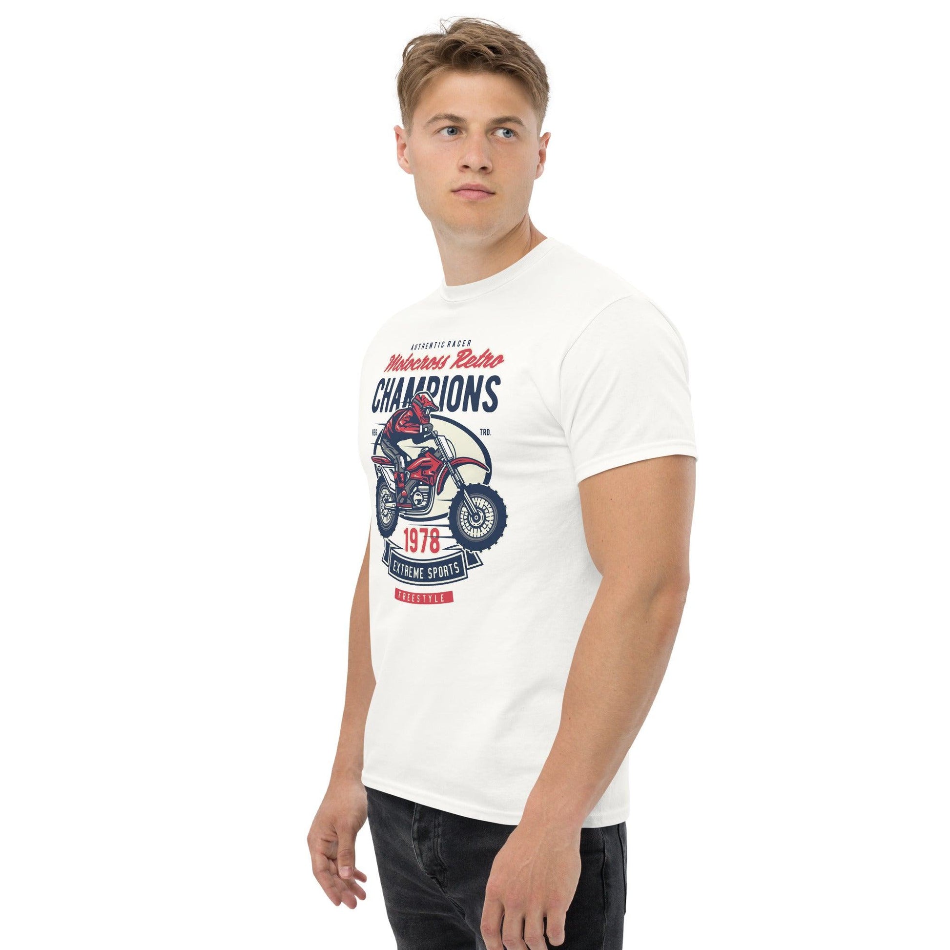 Motocross Retro Champions Herren-T-Shirt T-Shirt 29.99 Champions, Herren, Motocross, Retro, T-Shirt JLR Design